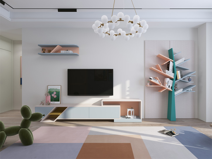 北欧气概客厅设计效果图